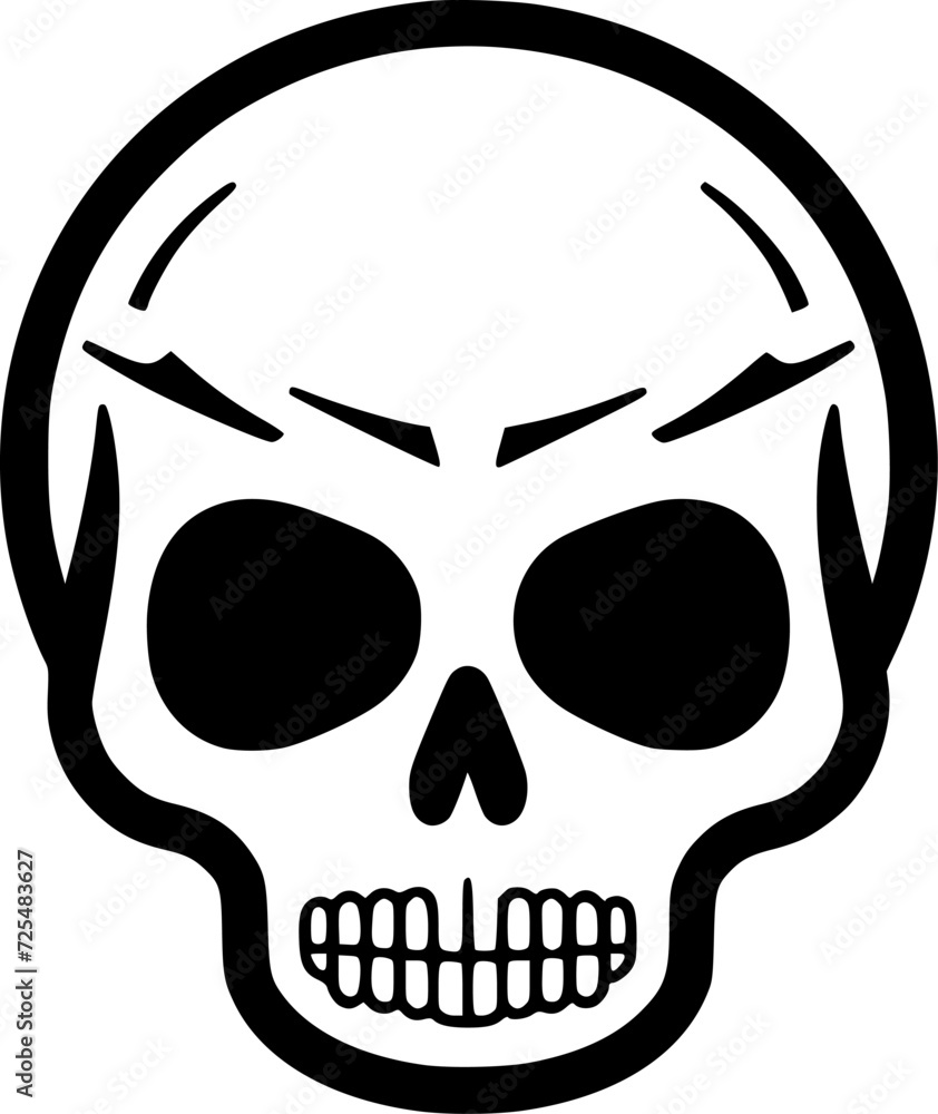 Skull | Minimalist and Simple Silhouette - Vector illustration Skull | Minimalist and Simple Silhouette - Vector illustration
