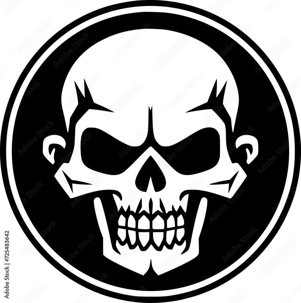 Skull - Minimalist and Flat Logo - Vector illustration Skull - Minimalist and Flat Logo - Vector illustration