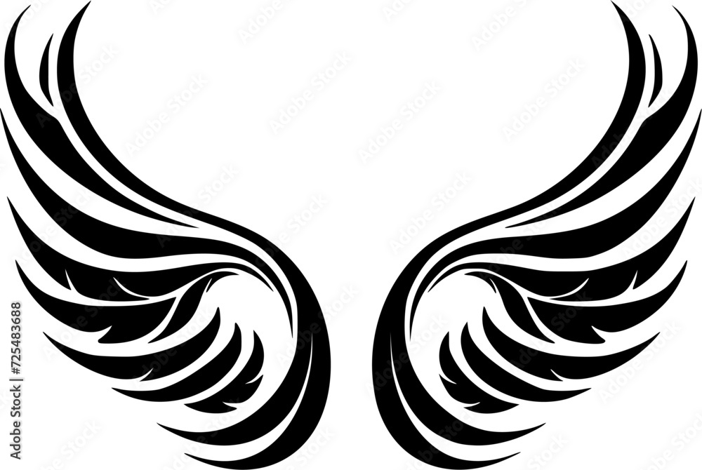 Angel Wings - High Quality Vector Logo - Vector illustration ideal for T-shirt graphic Angel Wings - High Quality Vector Logo - Vector illustration ideal for T-shirt graphic