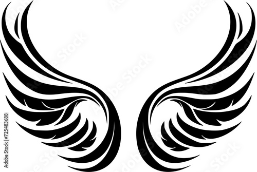 Angel Wings - High Quality Vector Logo - Vector illustration ideal for T-shirt graphic