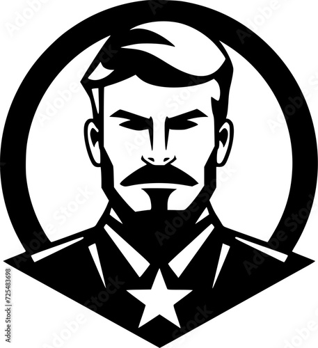 Army | Minimalist and Simple Silhouette - Vector illustration