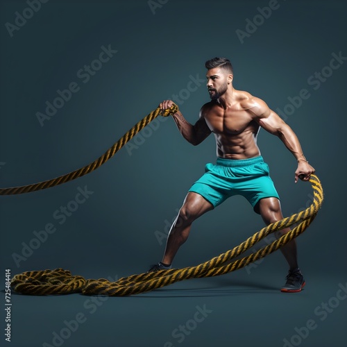 person in a rope