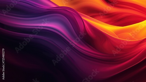 Glowing purple red yellow orange black abstract color gradient banner poster cover design  dark grainy texture  copy space   