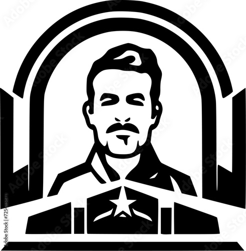 Memorial | Black and White Vector illustration