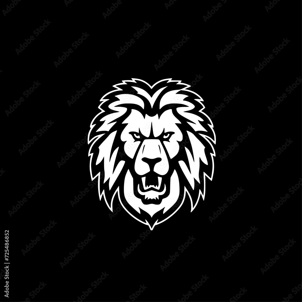 Lion - Minimalist and Flat Logo - Vector illustration Lion - Minimalist and Flat Logo - Vector illustration