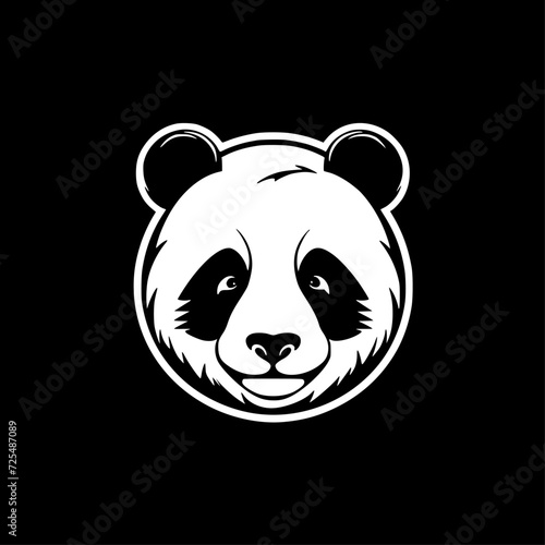 Panda | Black and White Vector illustration