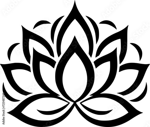 Lotus Flower - High Quality Vector Logo - Vector illustration ideal for T-shirt graphic
