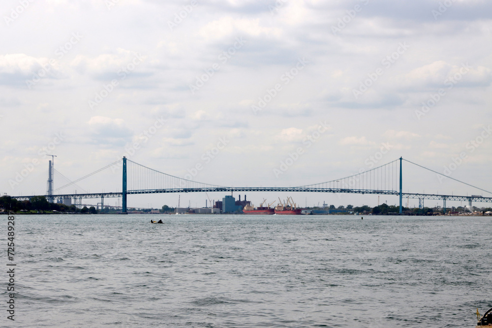 Bridge in the outskirts of Detroit, Michigan Bridge in the outskirts of Detroit, Michigan