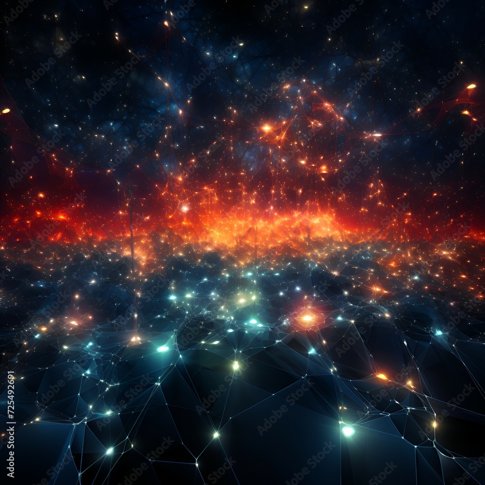 A blue galaxy with a red and orange background and the word science on it, TechInspired Abstract Digital Background A blue galaxy with a red and orange background and the word science on it, TechInspired Abstract Digital Background