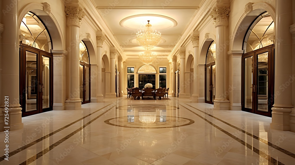 Luxury hotel lobby interior. Luxury hotel lobby interior. Luxury hotel lobby