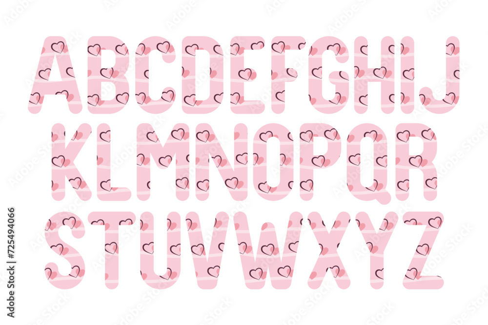Versatile Collection of Sweetheart Alphabet Letters for Various Uses Versatile Collection of Sweetheart Alphabet Letters for Various Uses