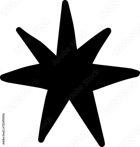 Star doodle. hand drawn stars. Scribble illustrations. simple and cute.