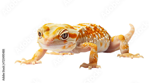 Close-Up View of Lizard on White Background