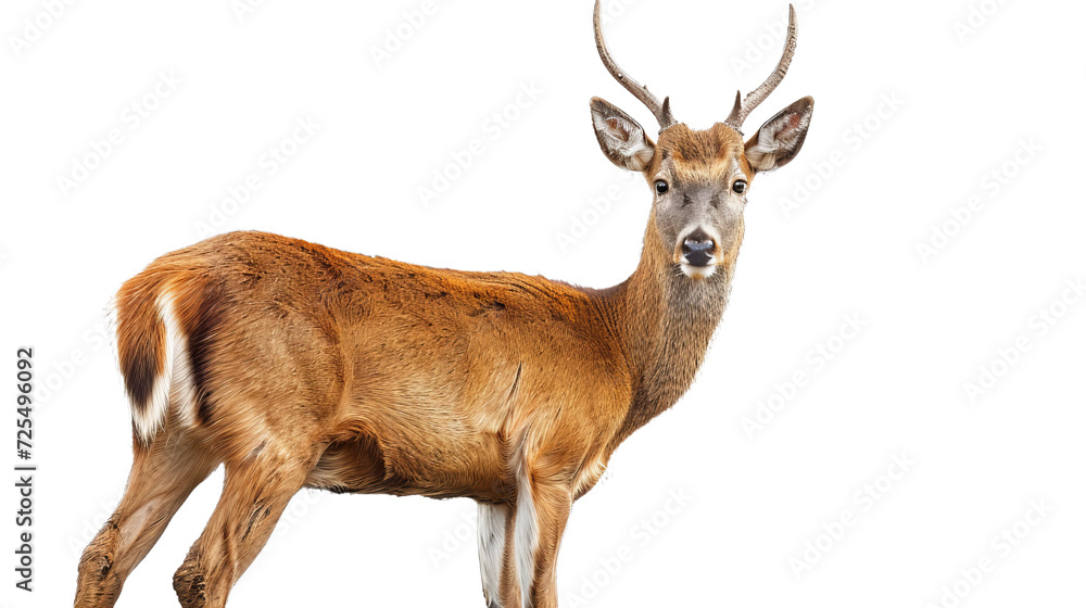 Close Up of a Deer on a White Background Close Up of a Deer on a White Background
