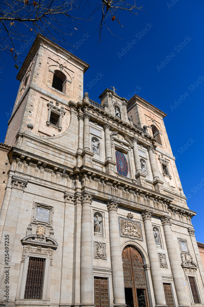 Fototapeta premium Medieval Catholic Church of San Idelfonso, Toledo, Spain