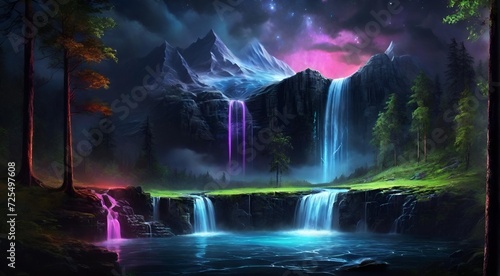 Wallpaper Mural landscape with clouds and sun Torontodigital.ca