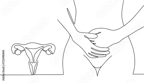 Endomitriosis. Woman. Pain. Stomach. Women's pain
