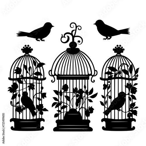 Bird Cage, cage svg, cage png, T shirt, clipart, png, svg, eps, jpg, vector, flower, floral, pattern, nature, illustration, leaf, vintage, art, plant, drawing, flowers, design, seamless, black, decora