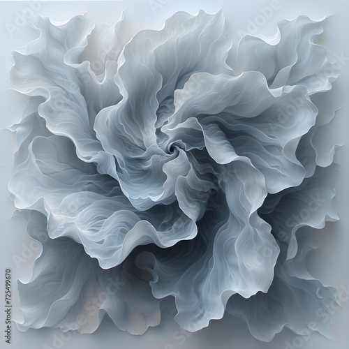 Bright abstraction: a mysterious symphony of illustrations of gray spots, created by AI, has been released