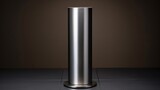 Brushed steel pedestal for high-end electronic displays