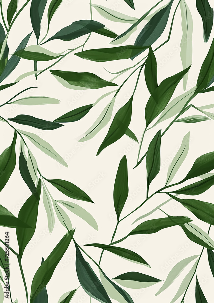 Seamless Background With Leaves