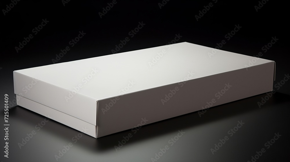 Empty white box for subscription concept in soft light - obrazy, fototapety, plakaty 