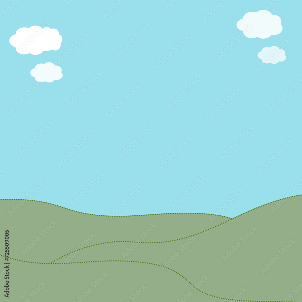 Obraz premium field and sky