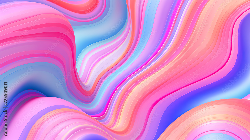 Obraz premium Abstract background with waves. 3D solid fluid holographic.