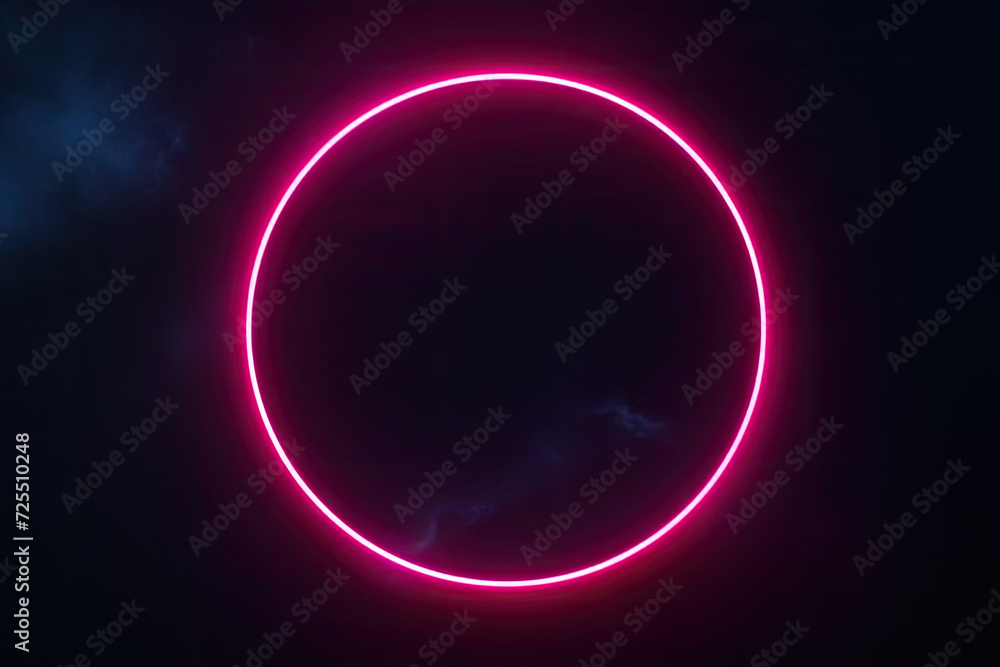 pink circle light frame on black background.pink light effects on round placeholder for your text on dark background.a red glowing circle.for futuristic or technology-themed designs pink circle light frame on black background.pink light effects on round placeholder for your text on dark background.a red glowing circle.for futuristic or technology-themed designs