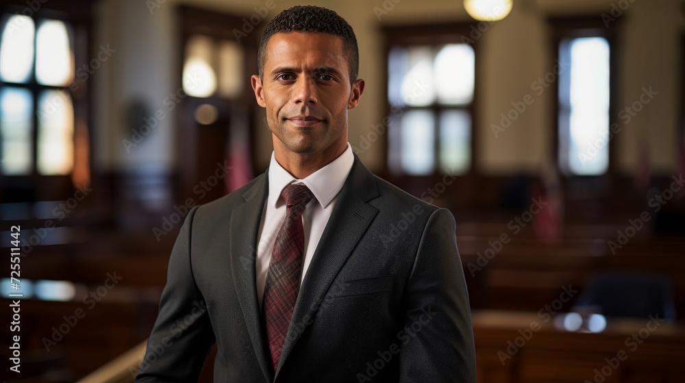 Diligent prosecutor in court focused on upholding justice Diligent prosecutor in court focused on upholding justice