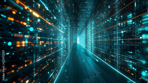 Wallpaper Mural dissolving data wall Torontodigital.ca