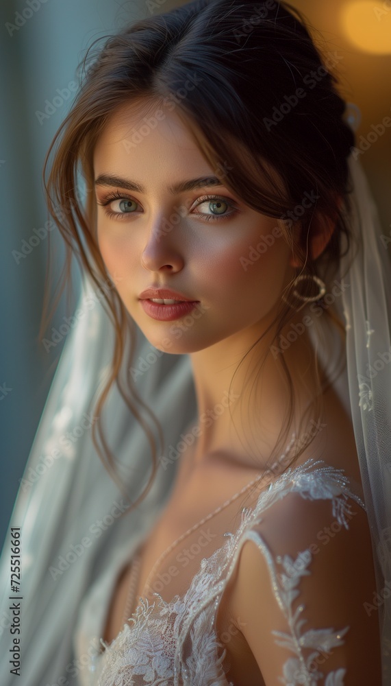 Beautiful Bride in Hotel Surroundings