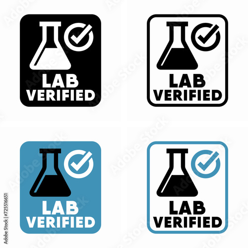 Lab Verified vector information sign