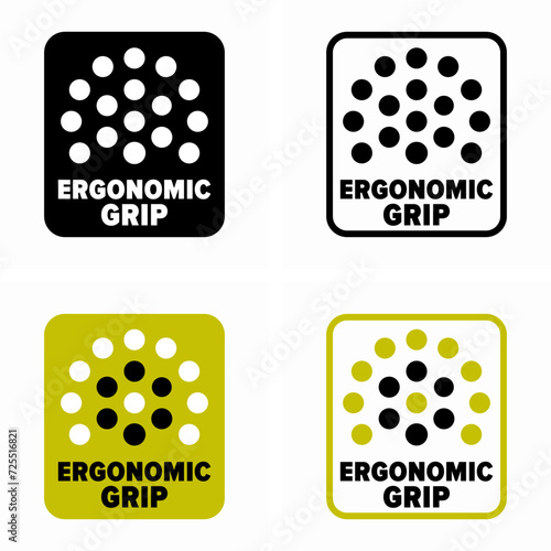 Ergonomic grip vector information sign