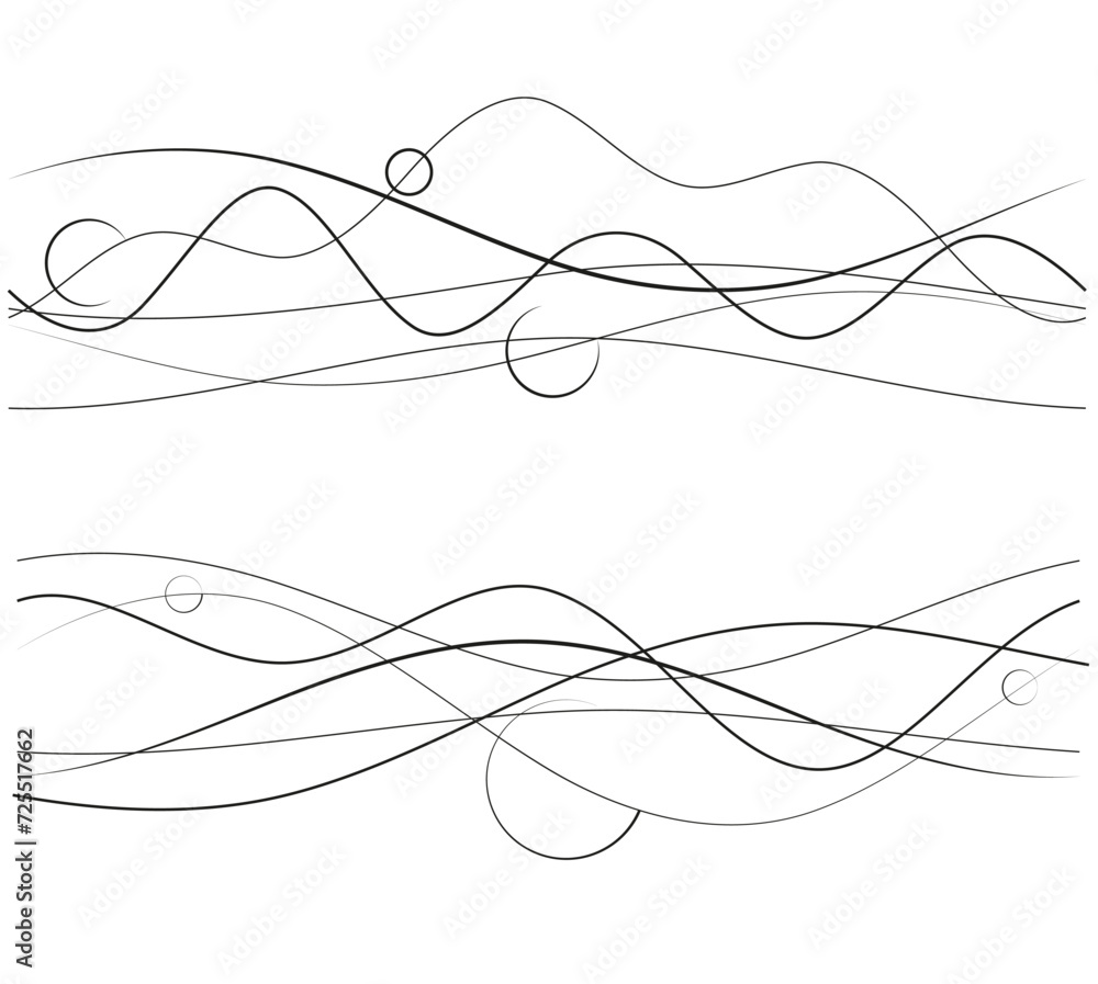 Design elements. Wave of many purple black lines. Abstract wavy stripes on white background isolated. Vector illustration EPS 10. Colourful waves with lines Design elements. Wave of many purple black lines. Abstract wavy stripes on white background isolated. Vector illustration EPS 10. Colourful waves with lines