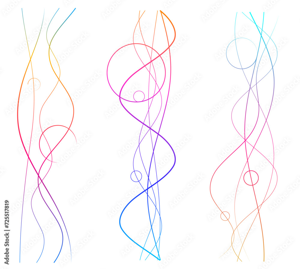 Design elements. Wave of many purple black lines. Abstract wavy stripes on white background isolated. Vector illustration EPS 10. Colourful waves with lines Design elements. Wave of many purple black lines. Abstract wavy stripes on white background isolated. Vector illustration EPS 10. Colourful waves with lines