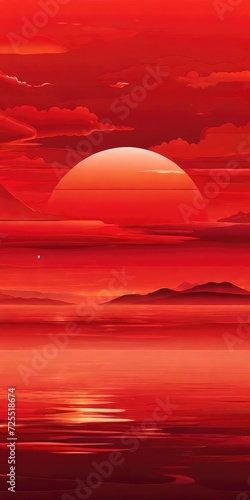red desert background illustration 
