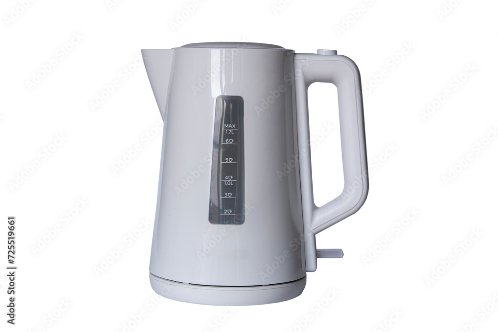 white electric kettle isolated on white background white electric kettle isolated on white background