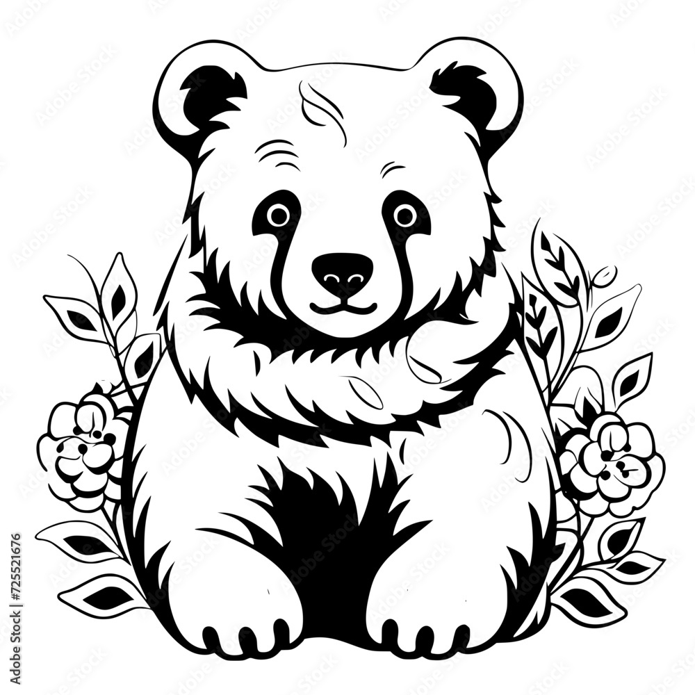 Bear clipart, valentine day, valentine clipart, cute bear svg, animal svg, animal eps, animal clipart, jungle png, tiger, animal, vector, tattoo, head, cat, wild, illustration, mammal, bear, logo, 