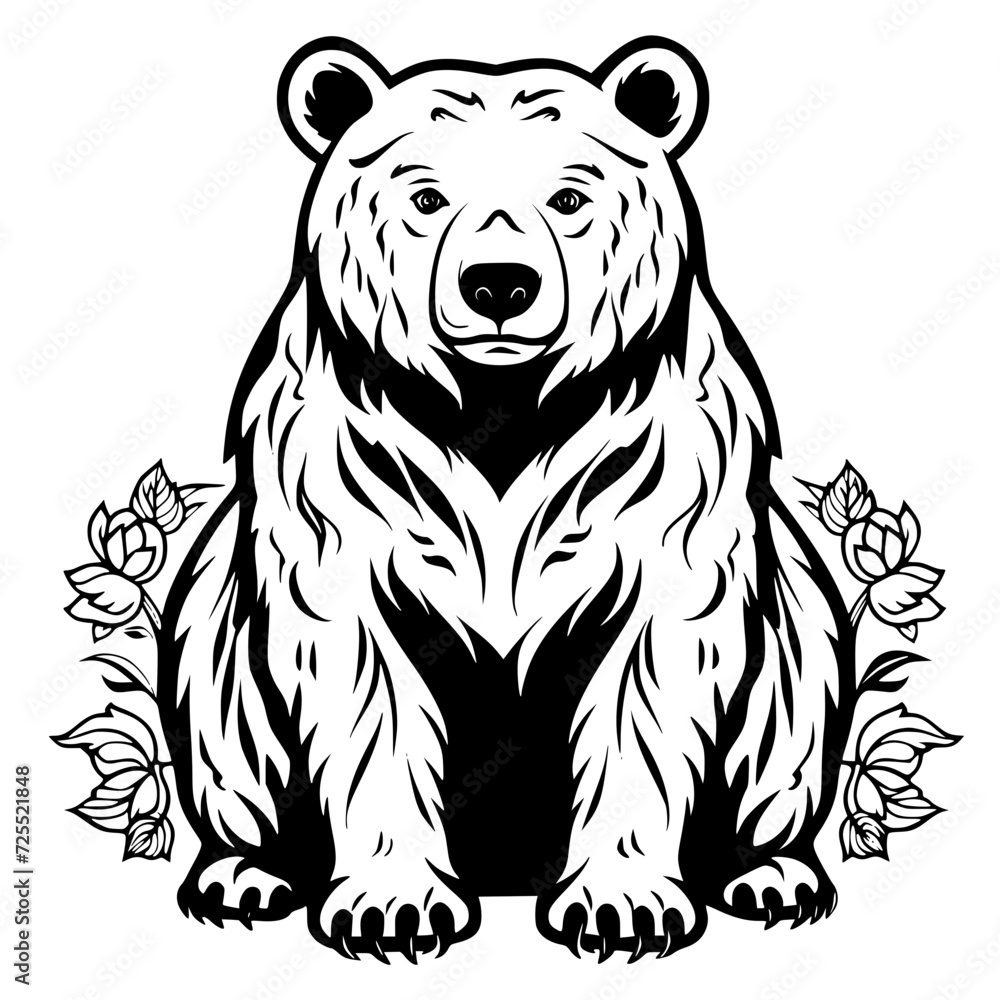 Bear clipart, valentine day, valentine clipart, cute bear svg, animal svg, animal eps, animal clipart, jungle png, tiger, animal, vector, tattoo, head, cat, wild, illustration, mammal, bear, logo, 