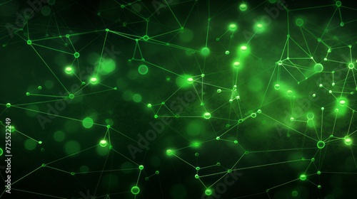 Vibrant abstract green tech background with interconnected elements – high-tech digital design concept for creative projects