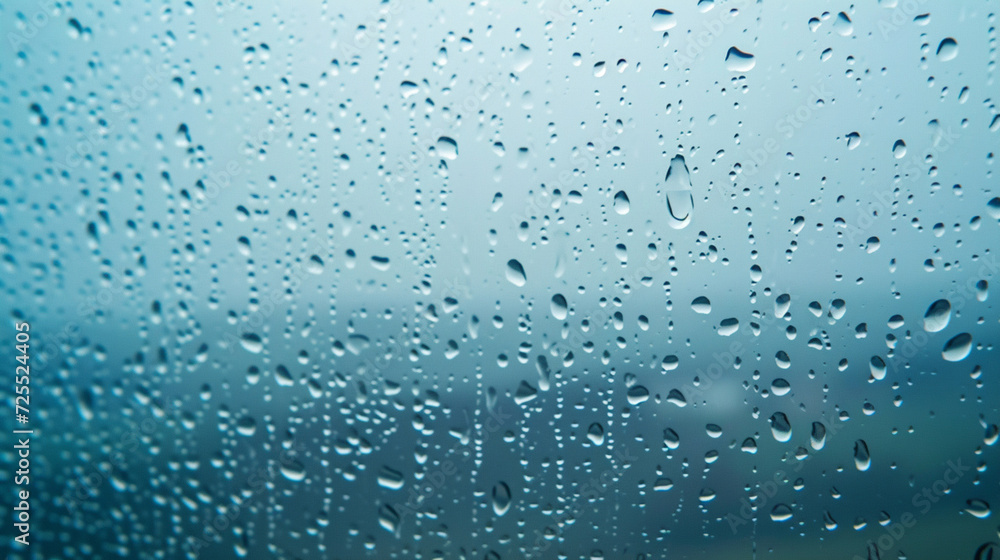 Rainwater Drops Falling Down On The Window Glass, Rain Drops On The Windows. Copy paste area for texture Rainwater Drops Falling Down On The Window Glass, Rain Drops On The Windows. Copy paste area for texture