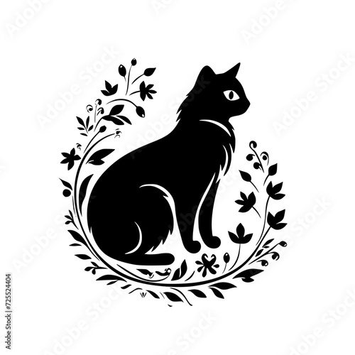 cat svg, cat floral svg, car lover svg, animal svg bundle, domestic pet svg, cat mom svg, cat bundle svg, cat mama svg, cat printable svg, flower svg, plant svg, floral svg, silhouette cat, cat, anima