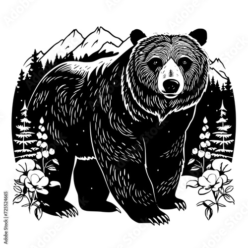 Bear clipart, valentine day, valentine clipart, cute bear svg, animal svg, animal eps, animal clipart, jungle png, tiger, animal, vector, tattoo, head, cat, wild, illustration, mammal, bear, logo, des
