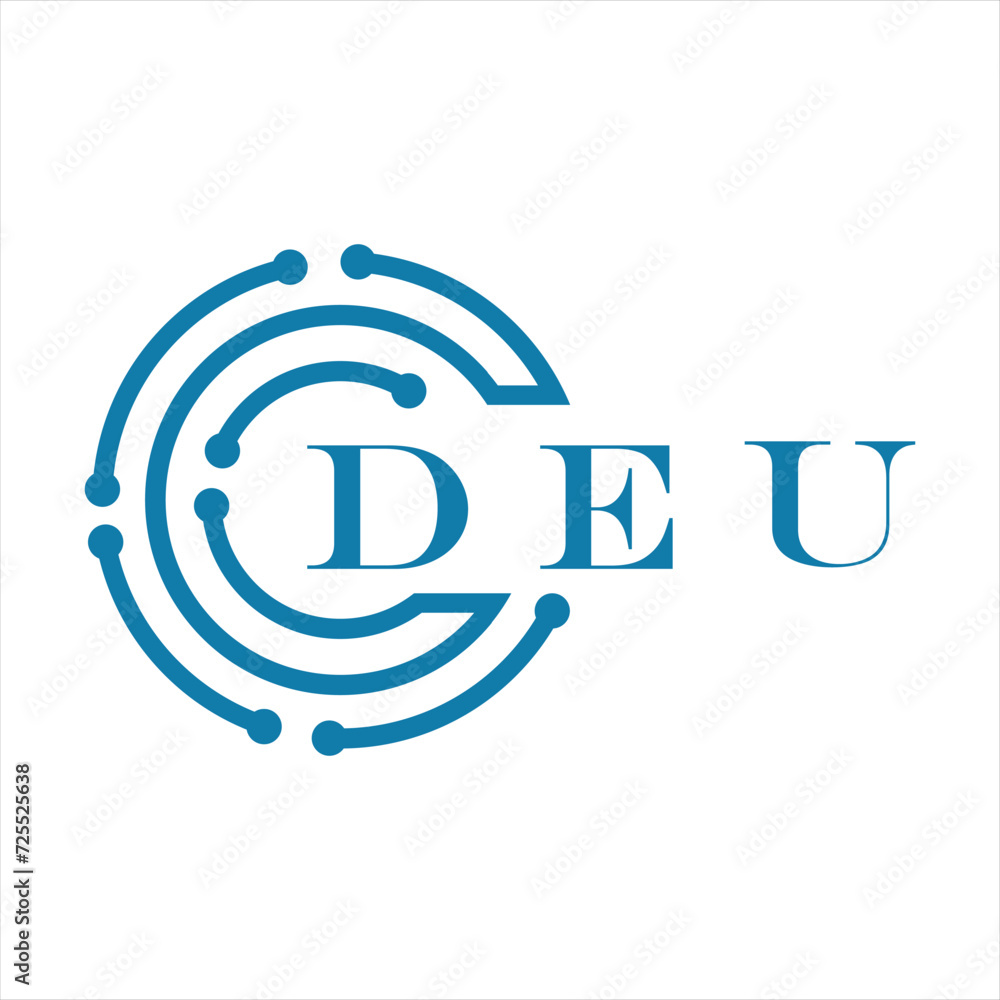 DEU letter design. DEU letter technology logo design on white background. DEU Monogram logo design for entrepreneur and business DEU letter design. DEU letter technology logo design on white background. DEU Monogram logo design for entrepreneur and business