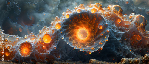 A Painting of Bubbles Floating in the Air Fractal © Daniel