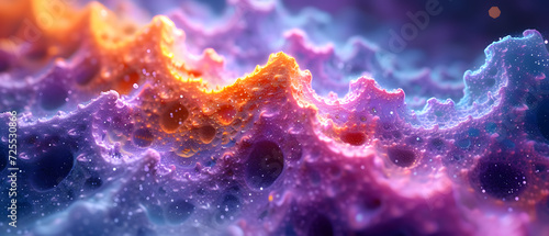 Close-Up View of a Colorful Substance