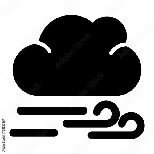 Windy Vector Icon