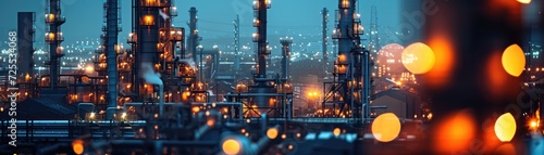 Zoomed-in image of a manufacturing plant in a developing country, symbolizing global labor markets photo