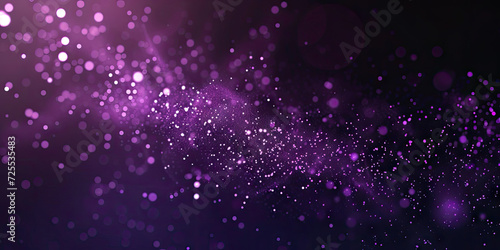 Purple Festive abstract Background, Abstract blurred festive background in purple and white colors with bokeh lights.Happy New Year Celebration Sparkles Banner, space for text 